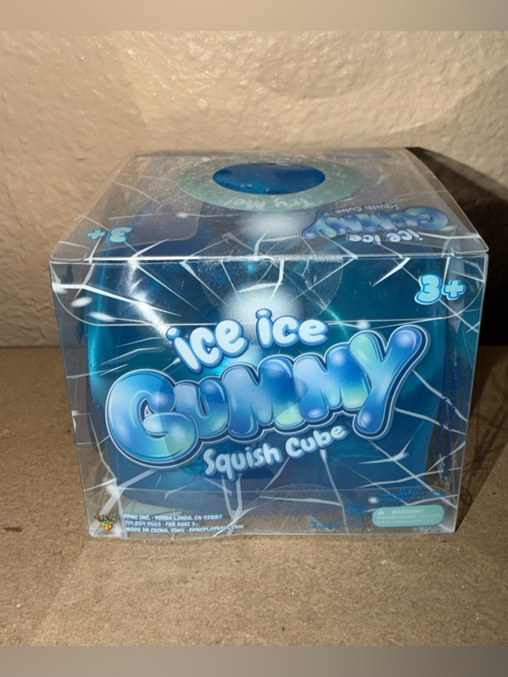 Ice Ice Gummy Squish Cube - Blue